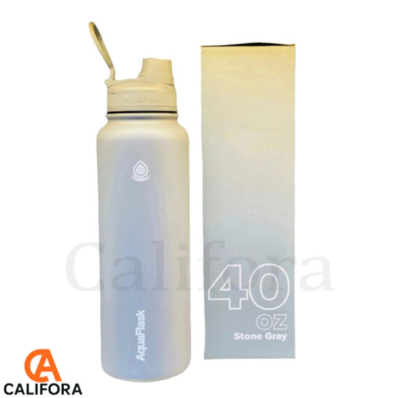 AquaFlask Water Bottle 40oz - Stone Grey