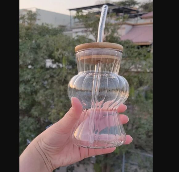 trove style glass with lid califora