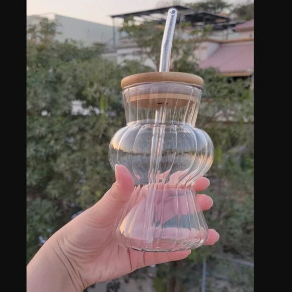 trove style glass with lid califora