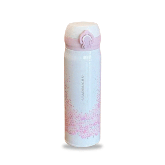 starbucks insulated tumbler white & pink 420ml califora