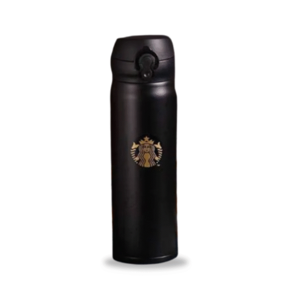 starbucks insulated tumbler black & golden 420ml califora