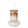 lamp style glass with straw califora