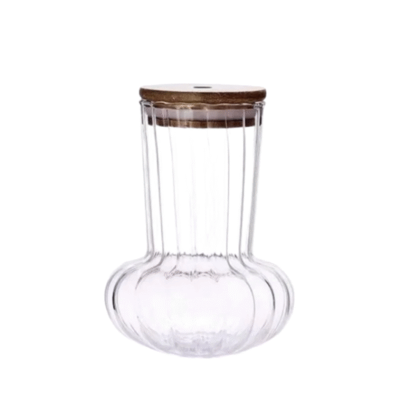 lamp style glass with straw califora