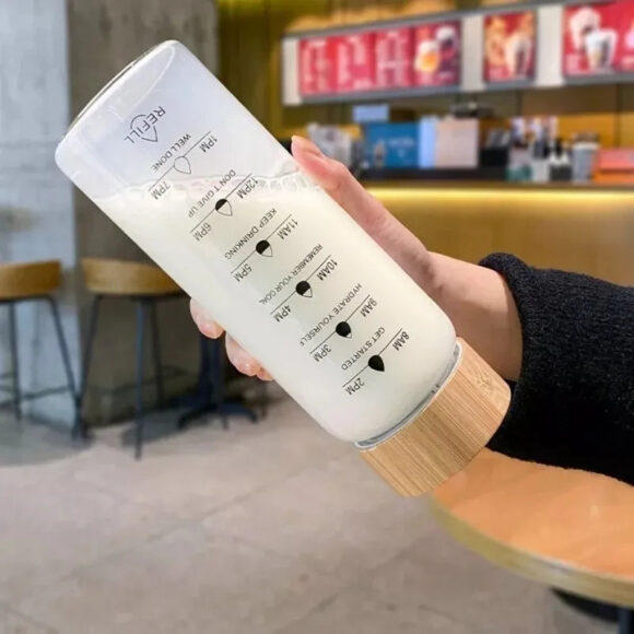 time marker glass bottle 1000ml califora