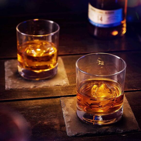 crystal plain whiskey tumbler set of 6 califora