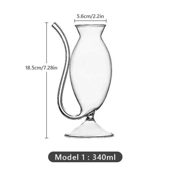 creative vampires glass with built in straw califora