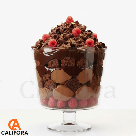 Crystal Glass Triffle Bowl Desert Serving Bowl 4 Ltr